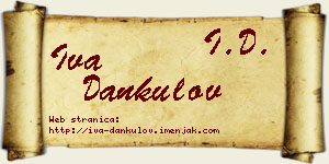 Iva Dankulov vizit kartica